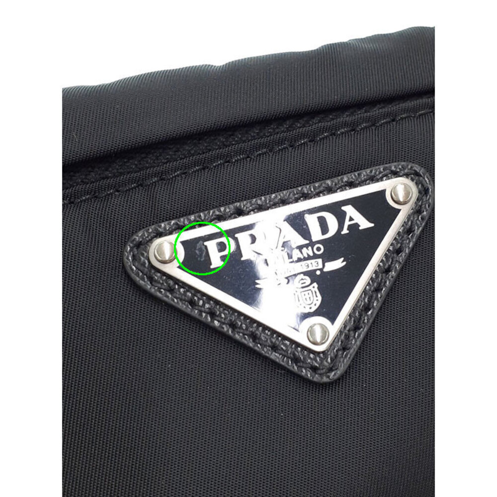 Prada Bag Belt Re Crossbody Leather Black Body Saffiano Bum Body - Picture 4 of 9